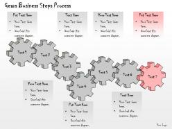 1013 business ppt diagram gears business steps process powerpoint template