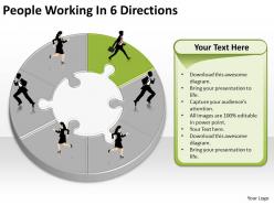 1013 business ppt diagram people working in 6 directions powerpoint template
