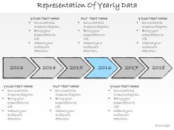 1013 business ppt diagram representation of yearly data powerpoint template