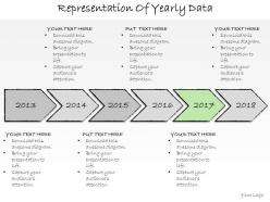 1013 business ppt diagram representation of yearly data powerpoint template