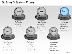 1013 business ppt diagram six steps of business process powerpoint template