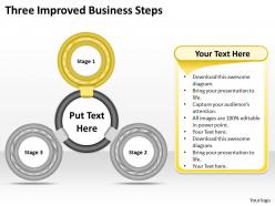 1013 business ppt diagram three improved business steps powerpoint template