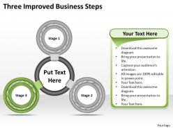 1013 business ppt diagram three improved business steps powerpoint template