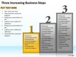 1013 business ppt diagram three increasing business steps powerpoint template