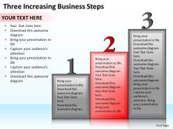 1013 business ppt diagram three increasing business steps powerpoint template