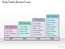 1013 business ppt diagram yearly timeline business process powerpoint template