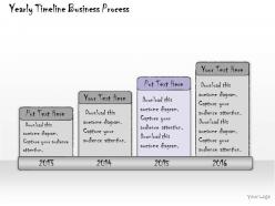 1013 business ppt diagram yearly timeline business process powerpoint template