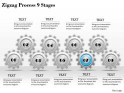 1013 business ppt diagram zigzag process 9 stages powerpoint template