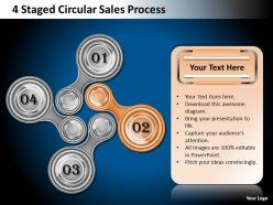 1013 business process consulting 4 staged circular sales powerpoint templates ppt backgrounds for slides