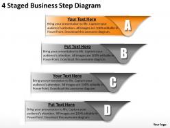 1013 business process consulting 4 staged step diagram powerpoint templates ppt backgrounds for slides