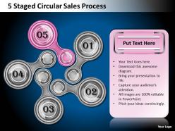 1013 business strategy 5 staged circular sales process powerpoint templates ppt backgrounds for slides
