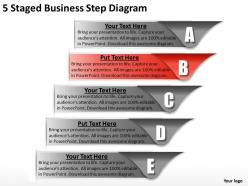 1013 business strategy 5 staged step diagram powerpoint templates ppt backgrounds for slides
