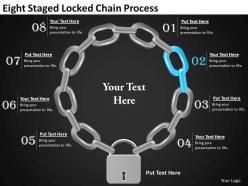 1013 business strategy eight staged locked chain process powerpoint templates ppt backgrounds for slides