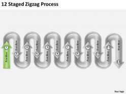85625680 style circular zig-zag 12 piece powerpoint presentation diagram infographic slide