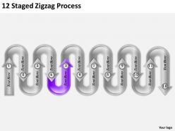 85625680 style circular zig-zag 12 piece powerpoint presentation diagram infographic slide