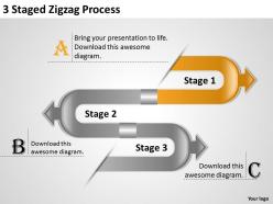 1013 management consulting business 3 staged zigzag process templates ppt backgrounds for slides
