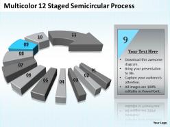 10829162 style circular semi 12 piece powerpoint presentation diagram infographic slide