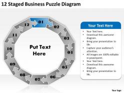 79747542 style puzzles mixed 12 piece powerpoint presentation diagram infographic slide