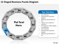 79747542 style puzzles mixed 12 piece powerpoint presentation diagram infographic slide