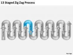 7201142 style circular zig-zag 5 piece powerpoint presentation diagram infographic slide