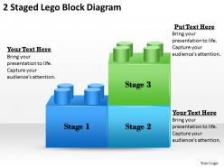 1013 strategy consultant 2 staged lego block diagram powerpoint templates ppt backgrounds for slides