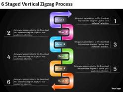 96889495 style circular zig-zag 6 piece powerpoint presentation diagram infographic slide