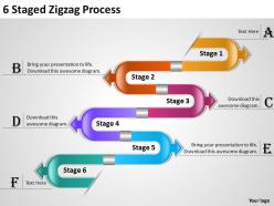 17458413 style circular zig-zag 6 piece powerpoint presentation diagram infographic slide