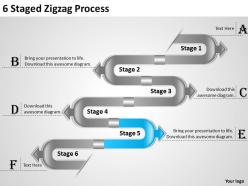 1013 strategy consulting business 6 staged zigzag process powerpoint templates ppt backgrounds for slides