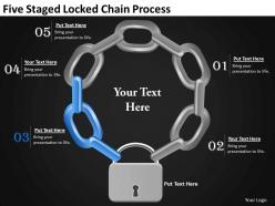 1013 strategy consulting five staged locked chain process powerpoint templates ppt backgrounds for slides