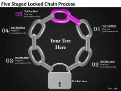 89773926 style variety 1 chains 5 piece powerpoint presentation diagram infographic slide