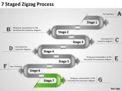 10075490 style circular zig-zag 7 piece powerpoint presentation diagram infographic slide