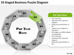 61936100 style puzzles mixed 10 piece powerpoint presentation diagram infographic slide