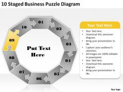61936100 style puzzles mixed 10 piece powerpoint presentation diagram infographic slide