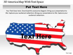 1014 3d america map with text space image graphics for powerpoint