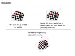 1014 3d business executive on chess board bar image graphics for powerpoint