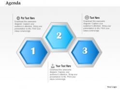 1014 abstract agenda three steps graphic powerpoint template