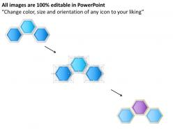 10130315 style cluster hexagonal 3 piece powerpoint presentation diagram infographic slide