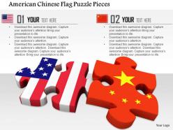 1014 american chinese flag puzzle pieces image graphics for powerpoint