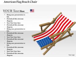 1014 american flag beach chair image graphics for powerpoint