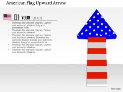 1014 american flag upward arrow image graphics for powerpoint