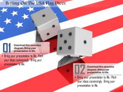 1014 betting on the usa flag dices image graphics for powerpoint