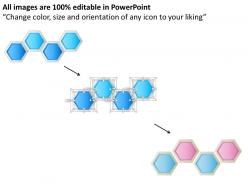 26813615 style cluster hexagonal 4 piece powerpoint presentation diagram infographic slide