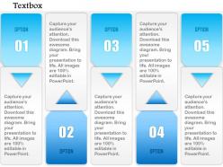 1014 business plan five options arrow insert textbox powerpoint presentation template