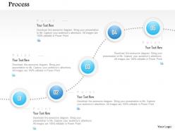 1014 business plan five steps process spheres line diagram powerpoint presentation template