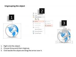 1014 business plan globes timeline five steps line powerpoint presentation template