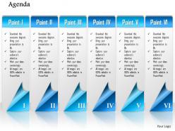 1014 business plan six points workflow agenda powerpoint presentation template