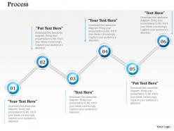 1014 Business Plan Six Steps Process Line Powerpoint Presentation Template