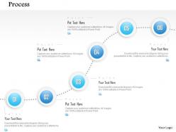 1014 business plan six steps process spheres line diagram powerpoint presentation template
