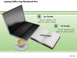 1014 laptop coffee cup notebook pen image graphics for powerpoint
