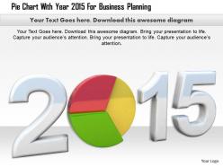 1014 pie chart with year 2015 for business planning image graphics for powerpoint